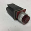 Used Allen Bradley 800MR-QB24S Lighted Push Button, Color: Red, W/ 800M-XA Contact