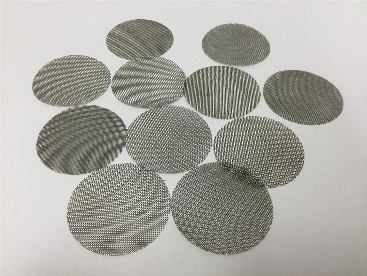 Used Lot of 11 Sanitary Mesh Filter For Tri-Clamp Connections, Diameter: 2.569"