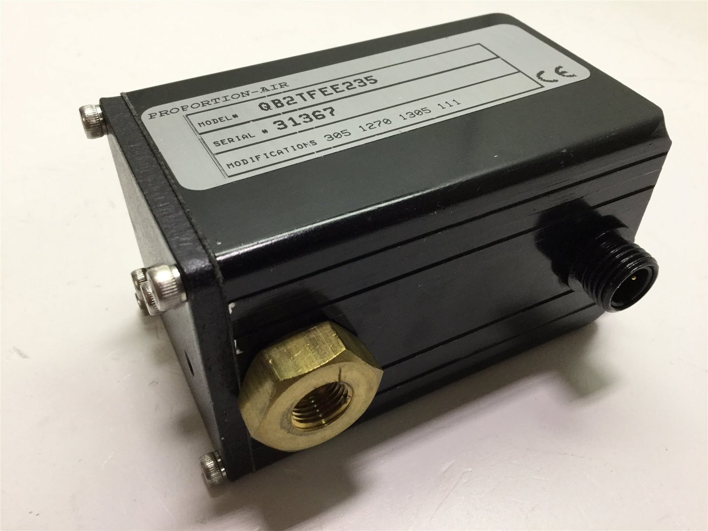 New – Open box Proportion-Air QB2TFEE235 Pneumatic Control Valve, Ports: 1/8" NPT, 0-50psi