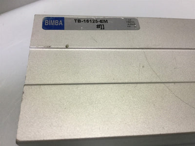 Used Bimba TB-16125 Twin Bore Table Linear Cylinder 16mm-Bore 125mm-Stroke