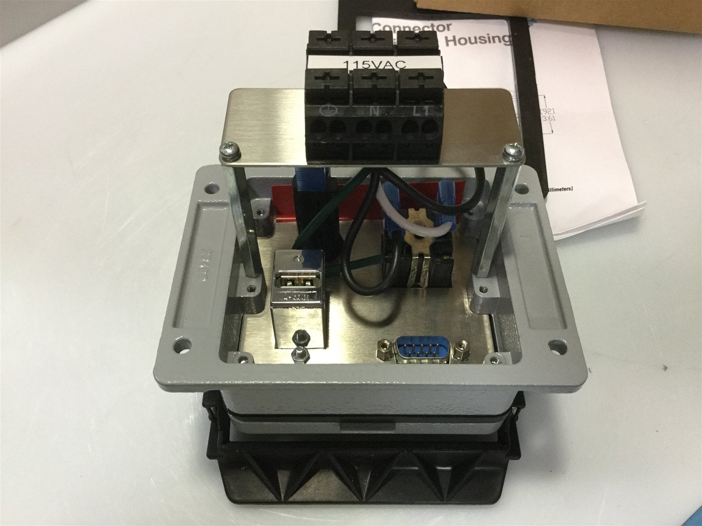 New ZIPport ZP-PSA Panel Interface Connector 120VAC Outlet DB-9 USB 3A Breaker *NIB