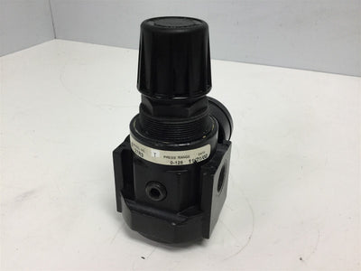 Used Coilhose Pneumatics 27R3 Regulator w/ Pressure Gauge, Ports: 3/8" NPT, 0-125 Psi