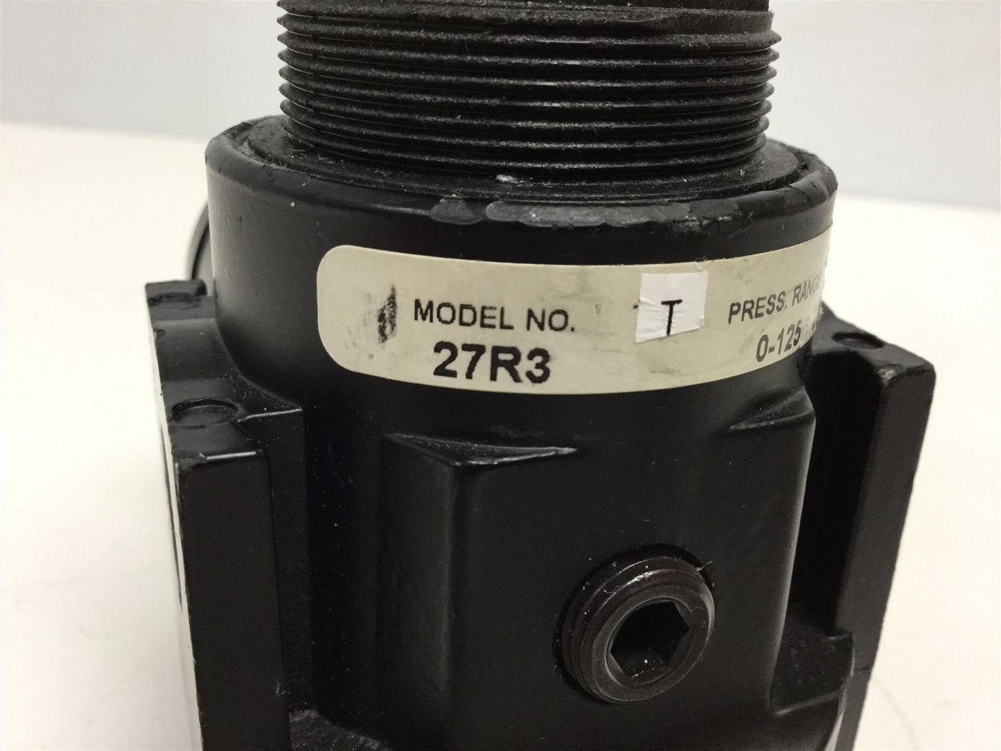 Used Coilhose Pneumatics 27R3 Regulator w/ Pressure Gauge, Ports: 3/8" NPT, 0-125 Psi