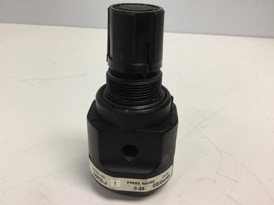 Used Coilhose Pneumatics 26R2-J Compact Pressure Regulator, Ports: 1/4" NPT, 0-25 Psi