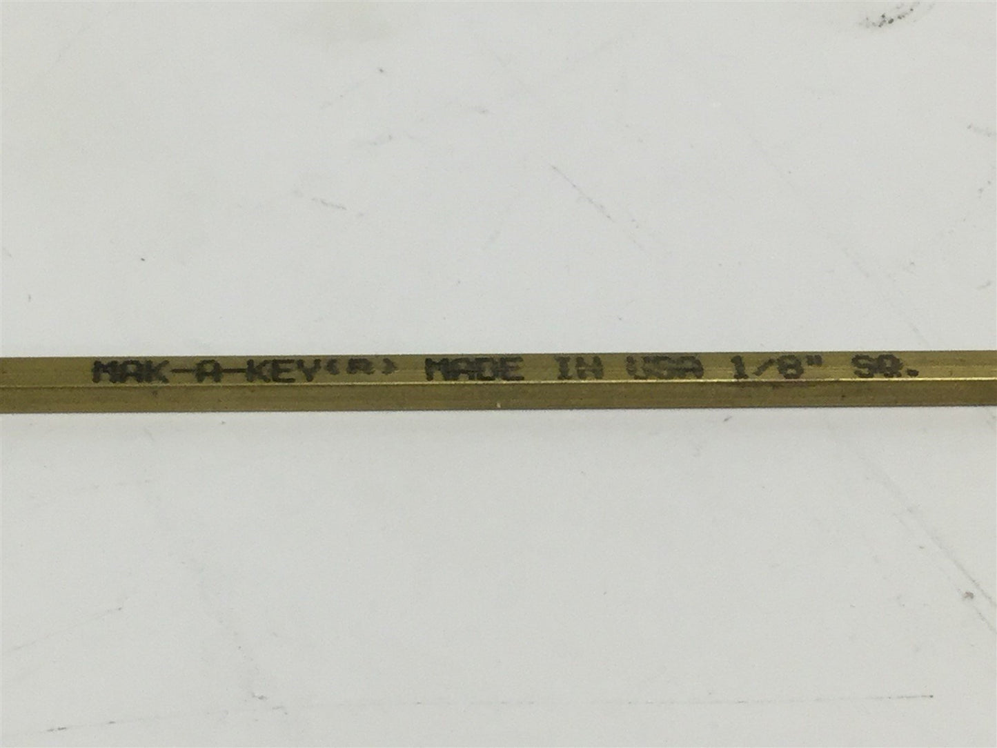 Used Lot of 97 Mak-A-Key Brass Key Stock, Dimensions: 1/8" x 1/8" x 12" Long