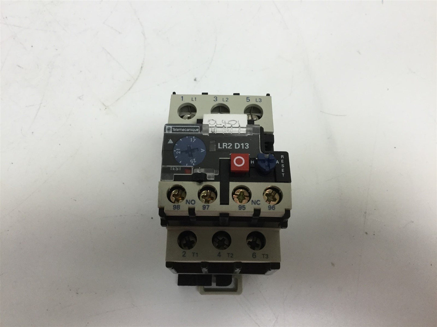 Used Telemecanique LR2-D1322 Thermal Overload Relay W/ LA7-D1064 Terminal Block, 600V