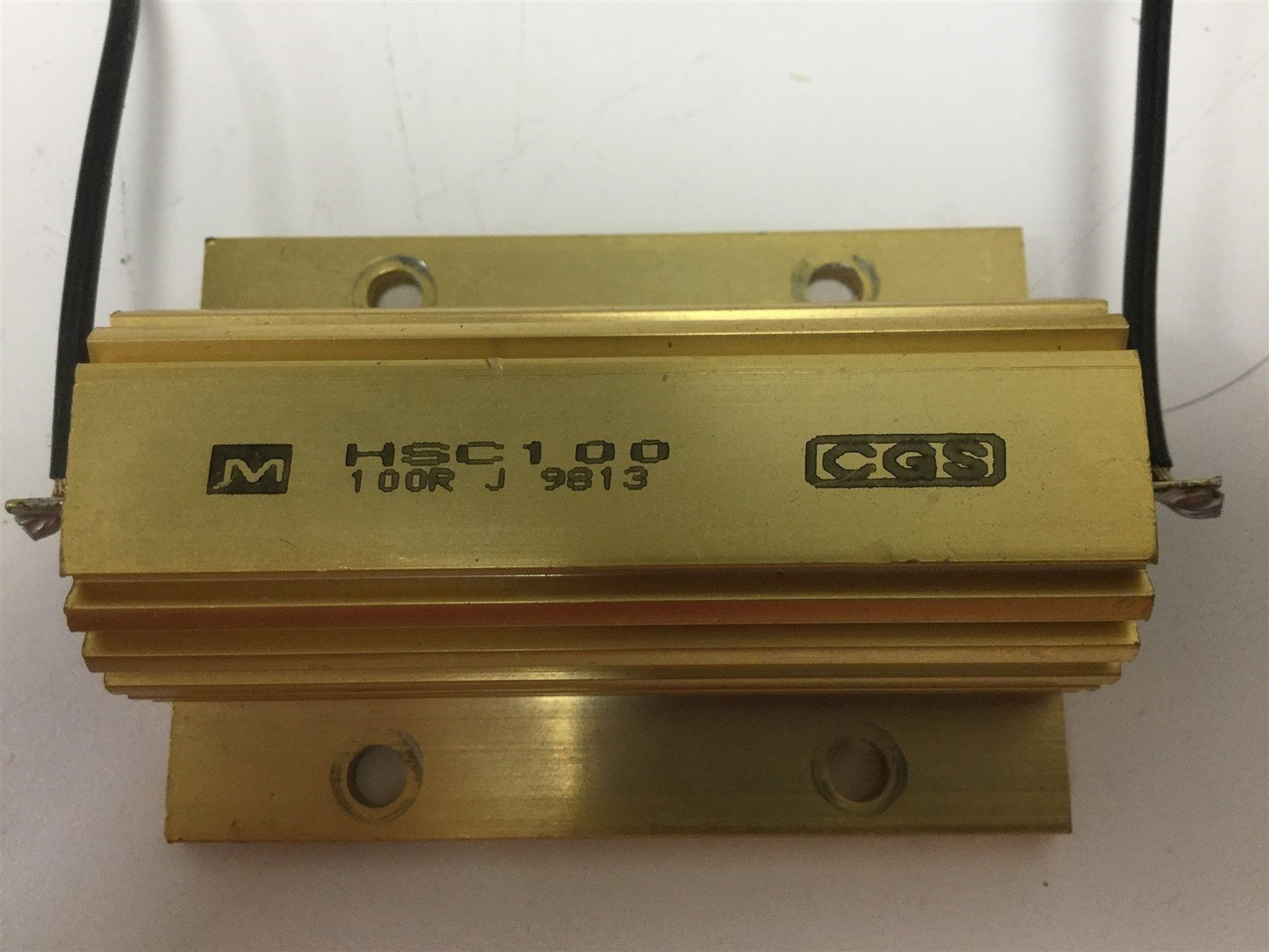 Used Lot Of 3 TE Connectivity CGS HSC100 100R J Power Resistors, 100 Ohm, 100 Watt