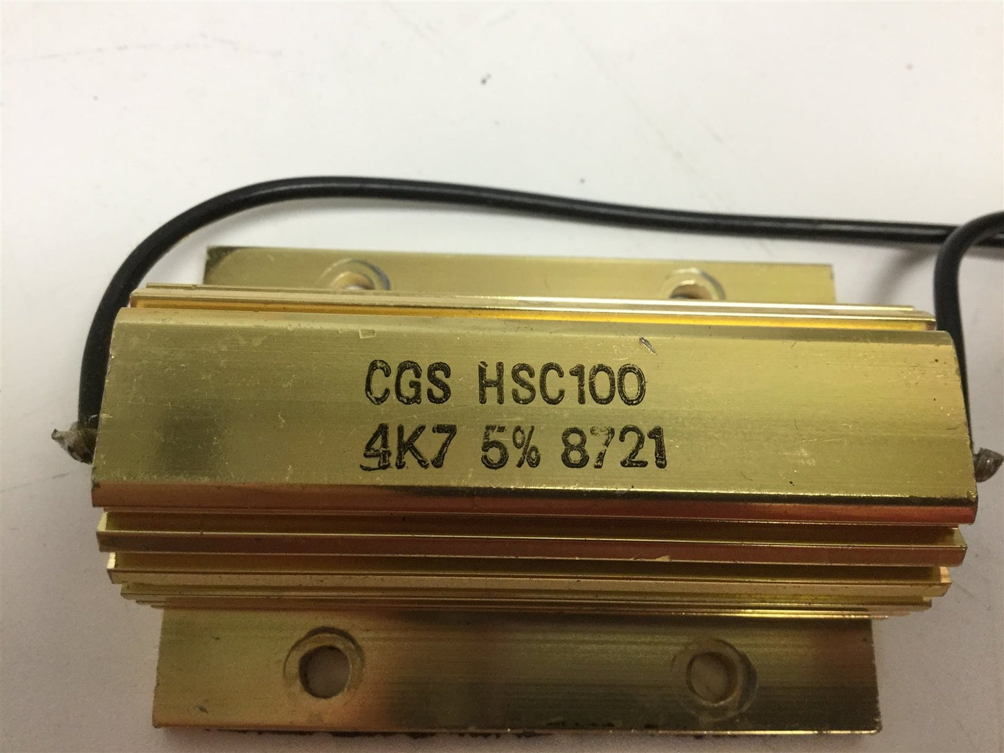 Used Lot of 4 TE Connectivity CGS HSC 100 4K7 Resistors Res: 4.7K Ohm Power: 100 Watt