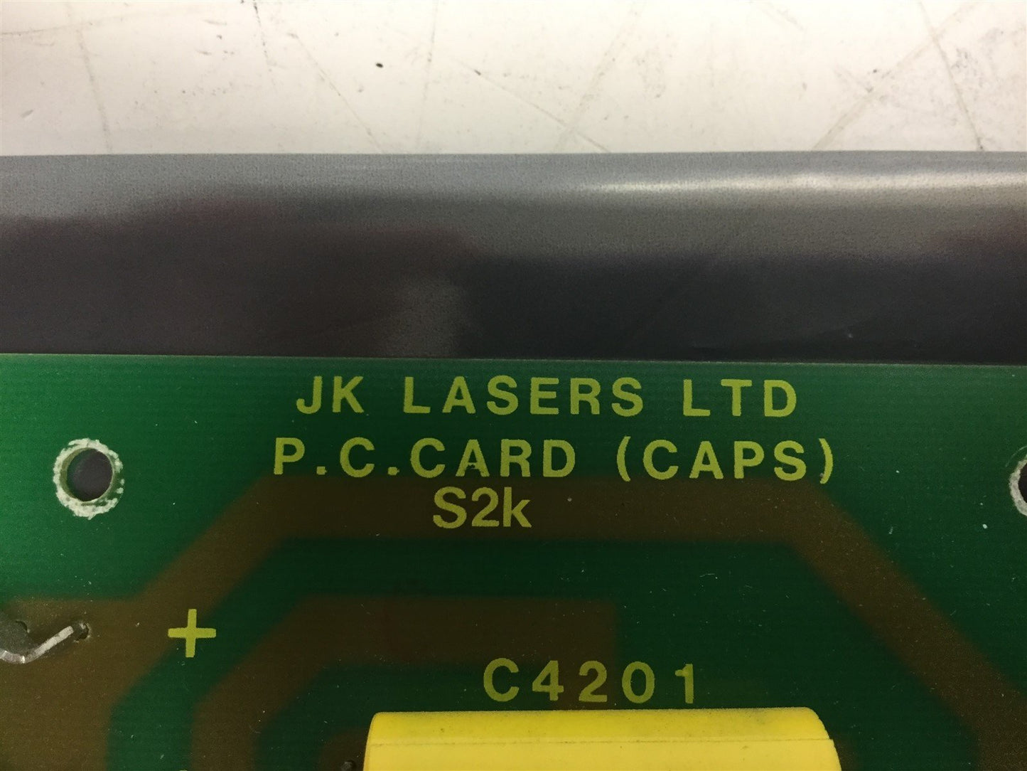 Used JK Lasers LTD E84A2831B Rev 1 P.C. Card (Caps)  S2k, X41020/1007, C4201-C4206