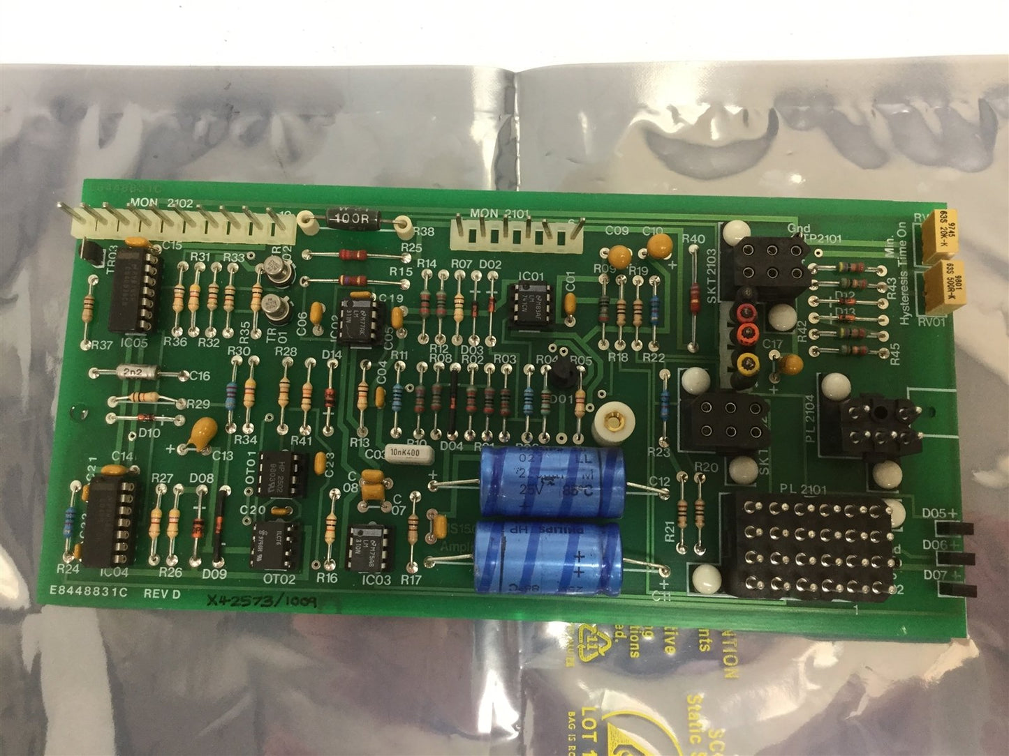 Used JK Lasers LTD E8448831C Rev D X4-2573/1009 Amplifier Card MS 150/330 Base Drive