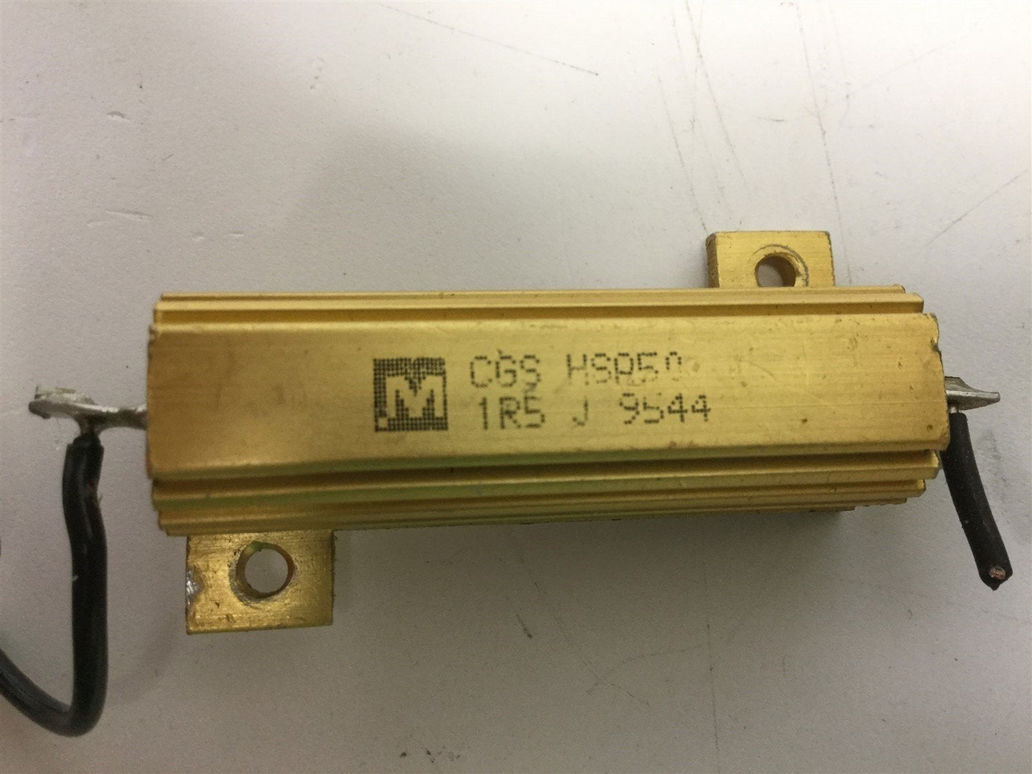 Used Lot of 4 TE Connectivity CGS HSA50 1R5 Resistors, Res: 1.5 Ohm, Power: 50 Watt