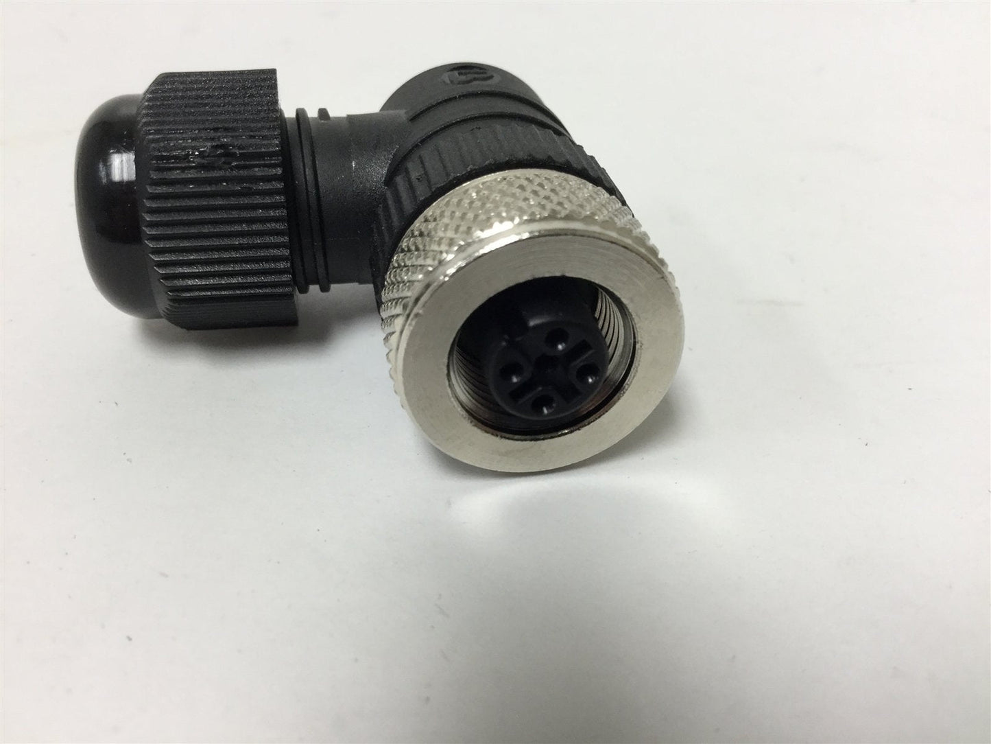 Used Lot of 4 90-Degree Elbow Sockets, 4-Pin, Cable OD: 0.13"-0.26", Wire Size: 18AWG