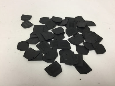 New – Open box Lot of 50 New Bussmann DM50-ND Terminal Block End Covers, Color: Black