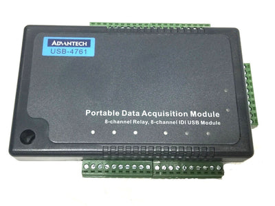Used Advantech USB-4761 Data Acquisition Module Portable DAQ 8-Channel Relay, Digital