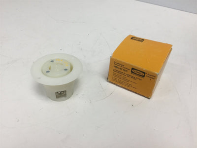 New Hubbell HBL4714C  Flanged Nylon Receptacle Twist-Lock Insulgrip 15A 125V