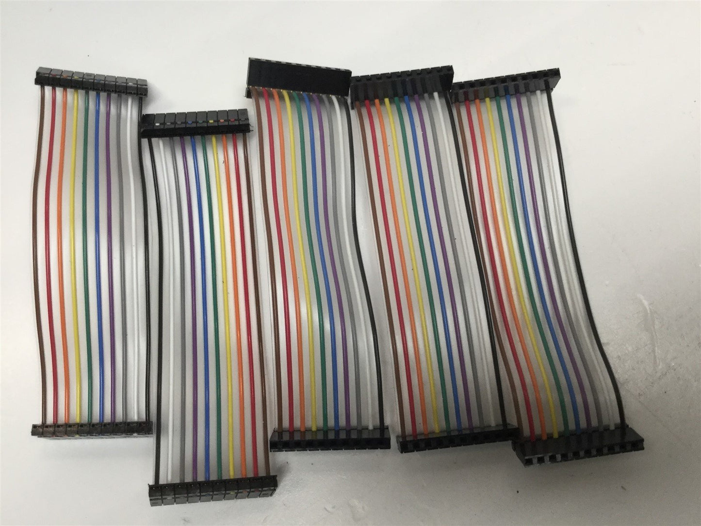 New – Open box Lot of 5 New Samtec IDSS-10-D-03.50 Slim Flat Ribbon IDC Cables 10-Pin, 3.5"L