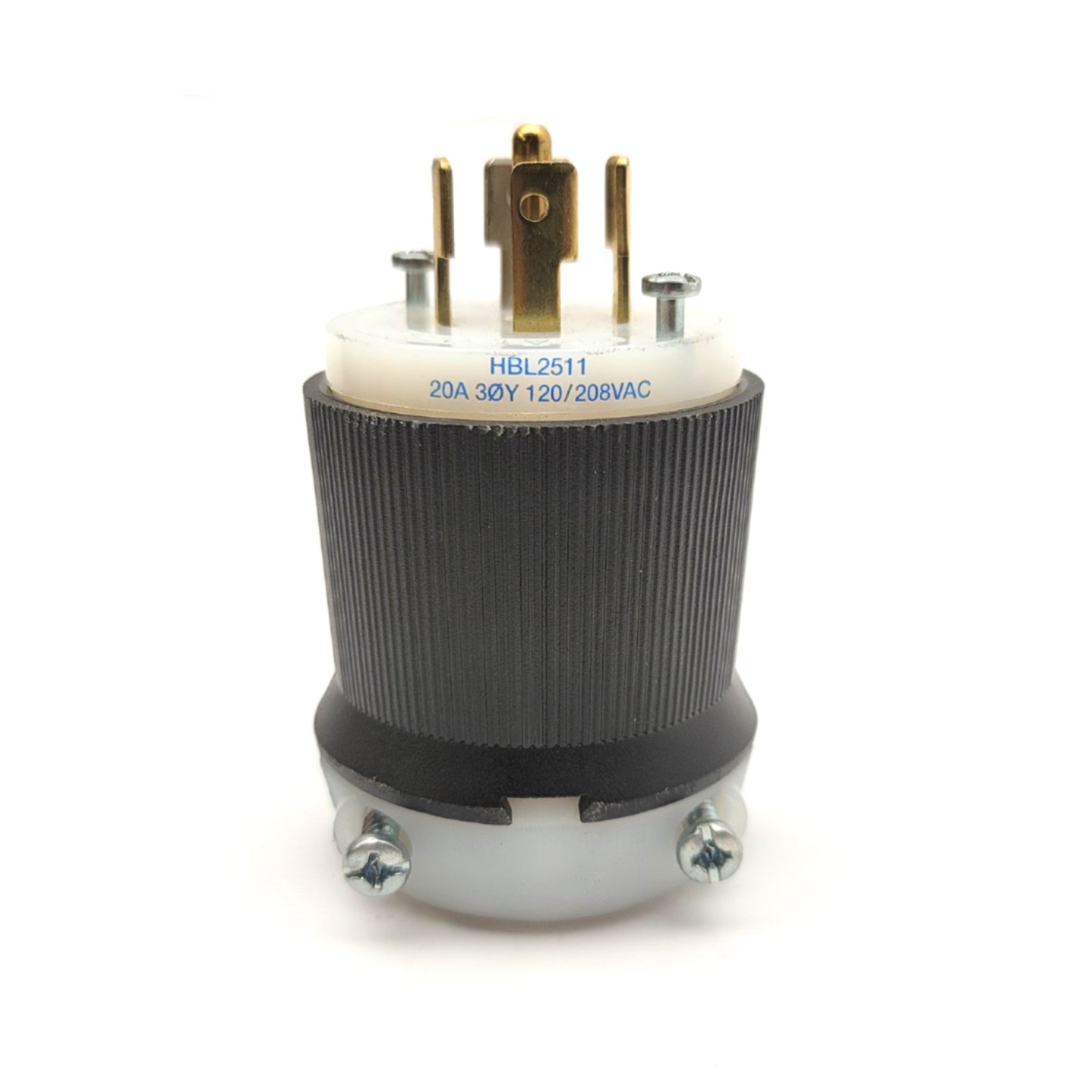 New – Open box Hubbell HBL2511 Twist Lock Plug 4-Pole, 5-Wire, 20A, 120/208VAC, NEMA L21-20P