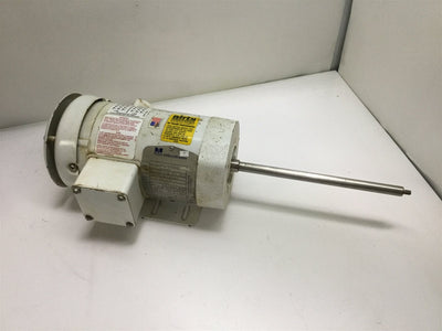 Used Sethco 574P00K36331D4C Motor, 190/360VAC 50Hz, 230/460VAC 60Hz, 1/4HP, 3PH