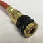 Used SpeedAir 2649C Pneumatic Hose 1/4" (6.4mm) 250 PSI W.P. 4' W/ Quick Disconnect