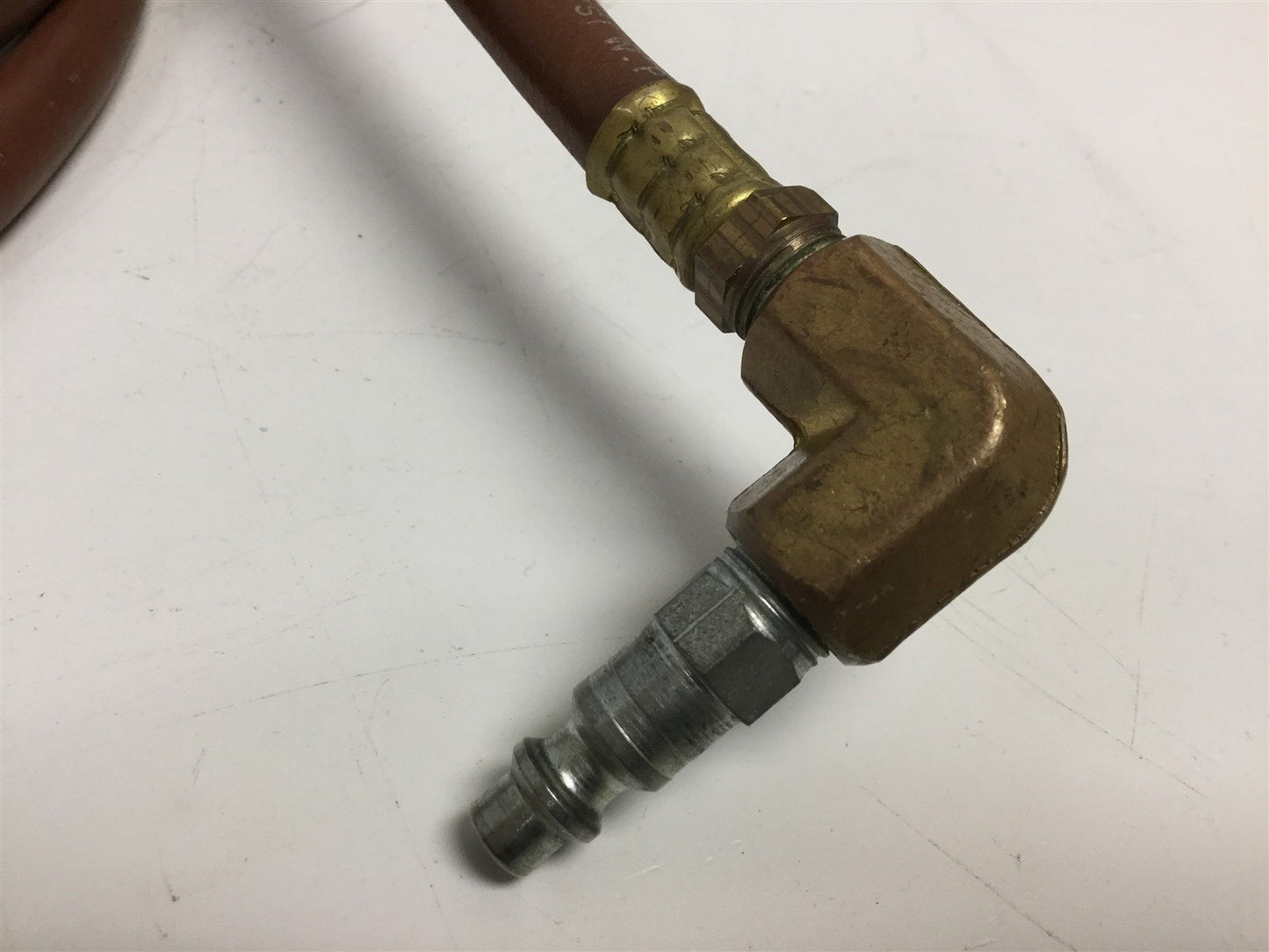 Used SpeedAir 042792C Pneumatic Hose 1/4" (6.4mm) 250 PSI W.P 16' W/ Quick Disconnect
