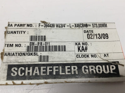 New – Open box Lot of 2 New INA KX12-PP Linear Bearings, Self-Aligning w/ 22.5" Rod, 3/4" Dia