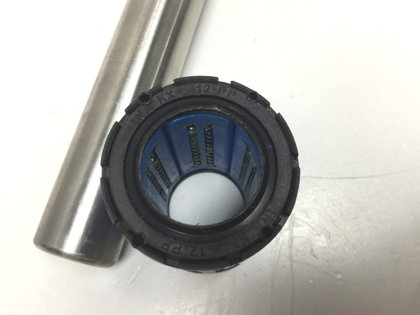 New – Open box Lot of 2 New INA KX12-PP Linear Bearings, Self-Aligning w/ 22.5" Rod, 3/4" Dia