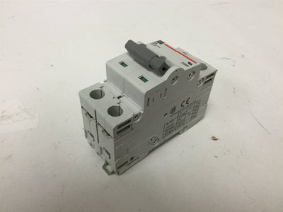 Used Cutler Hammer WMS2D06 Mini Circuit Breaker, 2-Pole, 415VAC/130VDC 6A, D-Curve