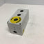 Used Hoffman Q3PBPCDM 3-Hole Pushbutton Enclosure, 6-5/16" x 3-3/16 x 3-7/16" *Holes*