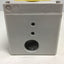 Used Hoffman Q3PBPCDM 3-Hole Pushbutton Enclosure, 6-5/16" x 3-3/16 x 3-7/16" *Holes*