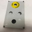 Used Hoffman Q4PBPCDM 4-Hole Pushbutton Enclosure Dimensions 8" x 4-3/4" x 3-7/16"
