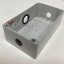 Used Hoffman Q4PBPCDM 4-Hole Pushbutton Enclosure Dimensions 8" x 4-3/4" x 3-7/16"
