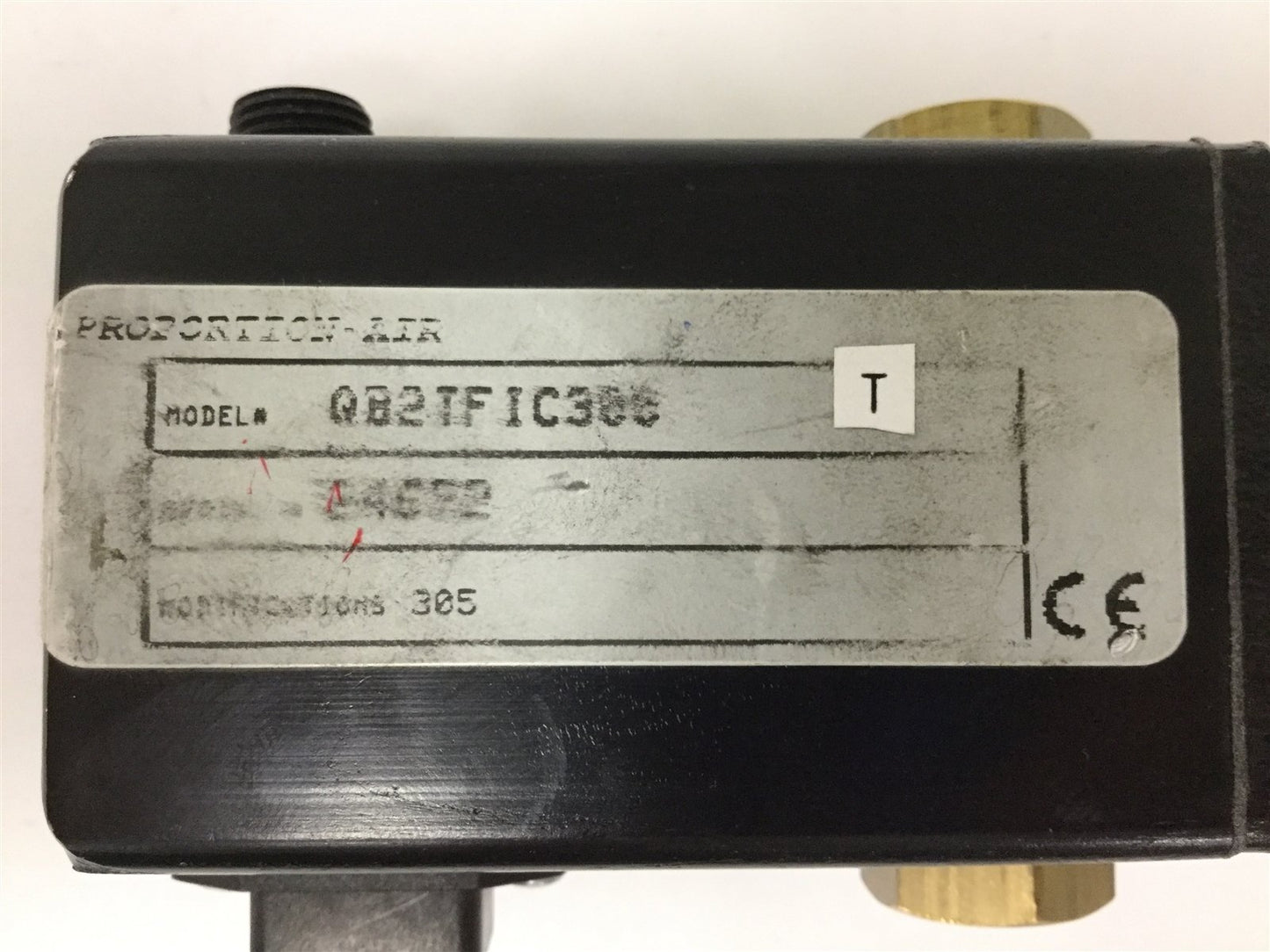 Used PROPORTION-AIR QB2TFIC300 Analog Valve 300psi Aux Port 3-pin 4-20mA Sinking 24V
