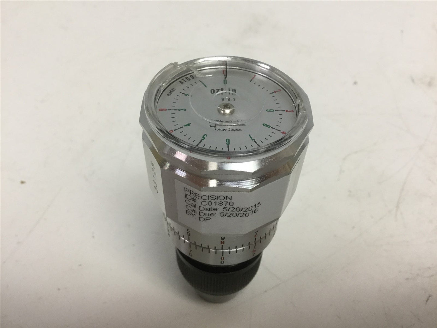 Used Tohnichi ATG9Z 3312B Hand Held Torque Gauge 0-9 ozf-in Diameter: 1.652in