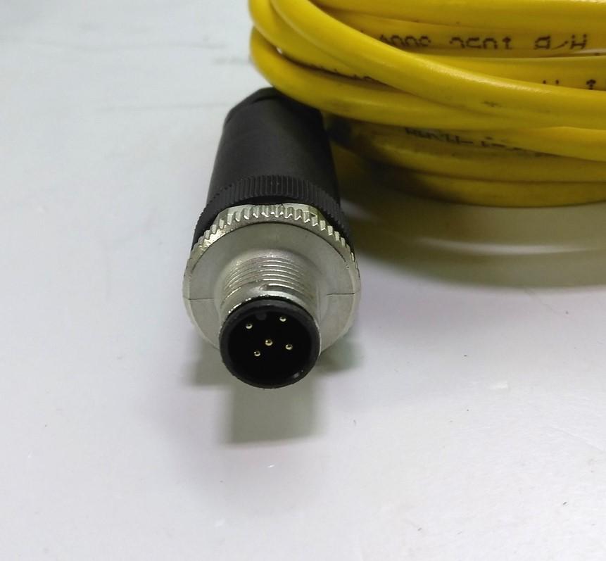 Used Lot of 2 Turck U2515-65 Cable, 10' long, 3 Conductor, M8 Female Connector