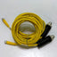 Used Lot of 2 Turck U2515-65 Cable, 8' long, 3 Conductor, M8 Female Connector