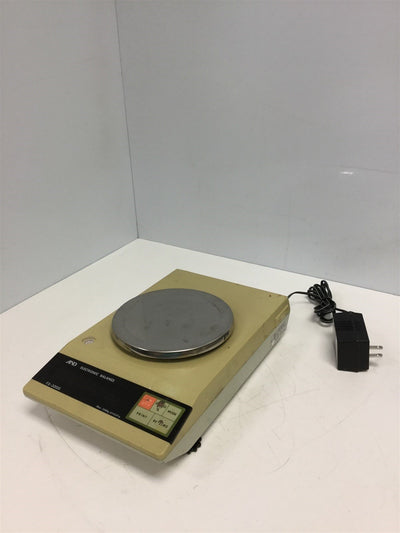 Used A&D FX-3000 Electronic Balance, Max 3100G, d=0.01g, Plate Diameter: 6"