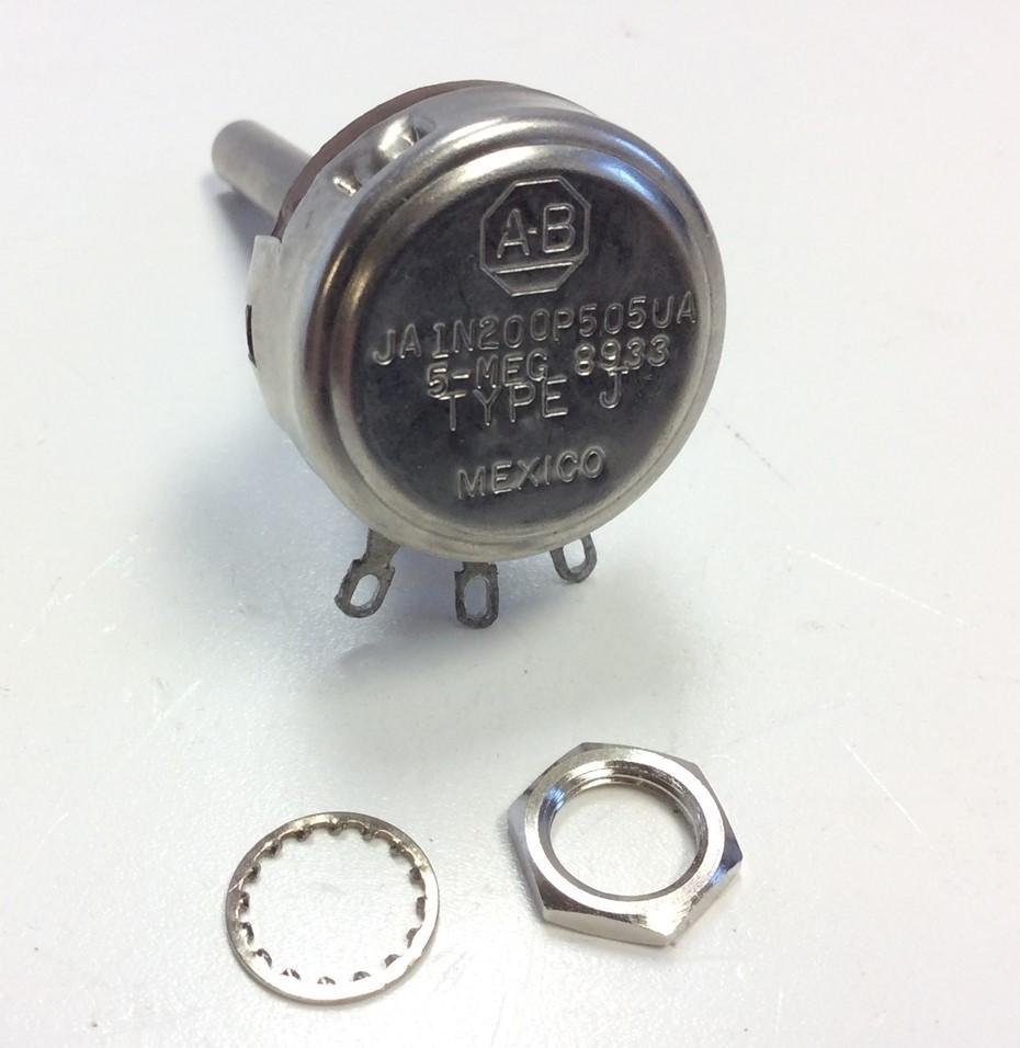 New Allen-Bradley JA1N200P505UA Potentiometer 5.0 MEG OHMS 10% Tolerance