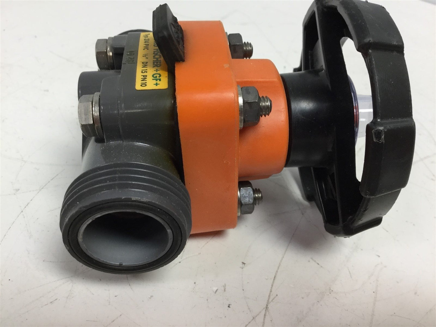 Used Georg Fischer Typ 314 Diaphragm Valve D20 1/2" PVC-U PN 10 Missing Fittings