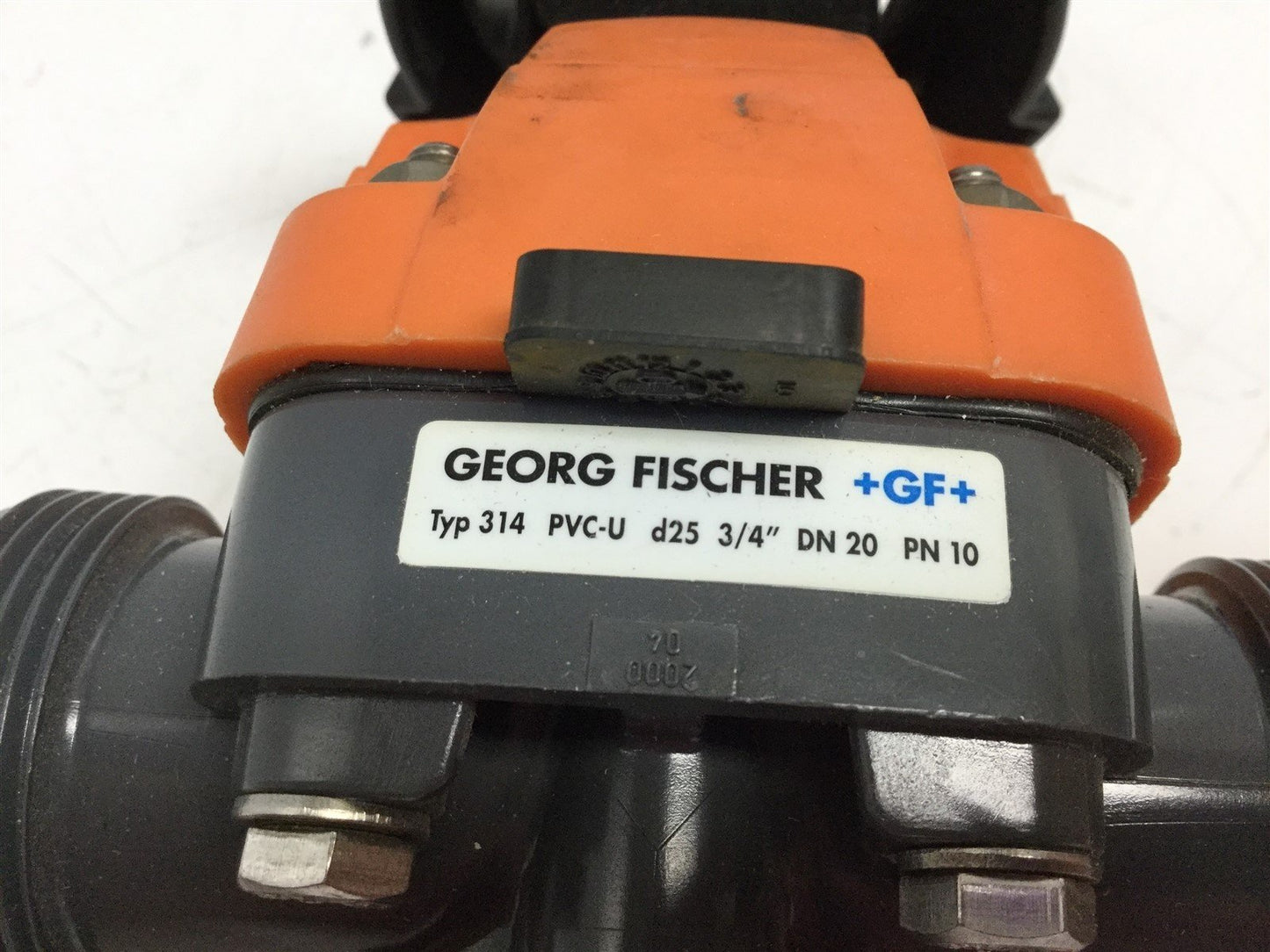 Used Georg Fischer Typ 314 Diaphragm Valve D25 Dn20 3/4" PVC-U PN10 *Missing Fittings