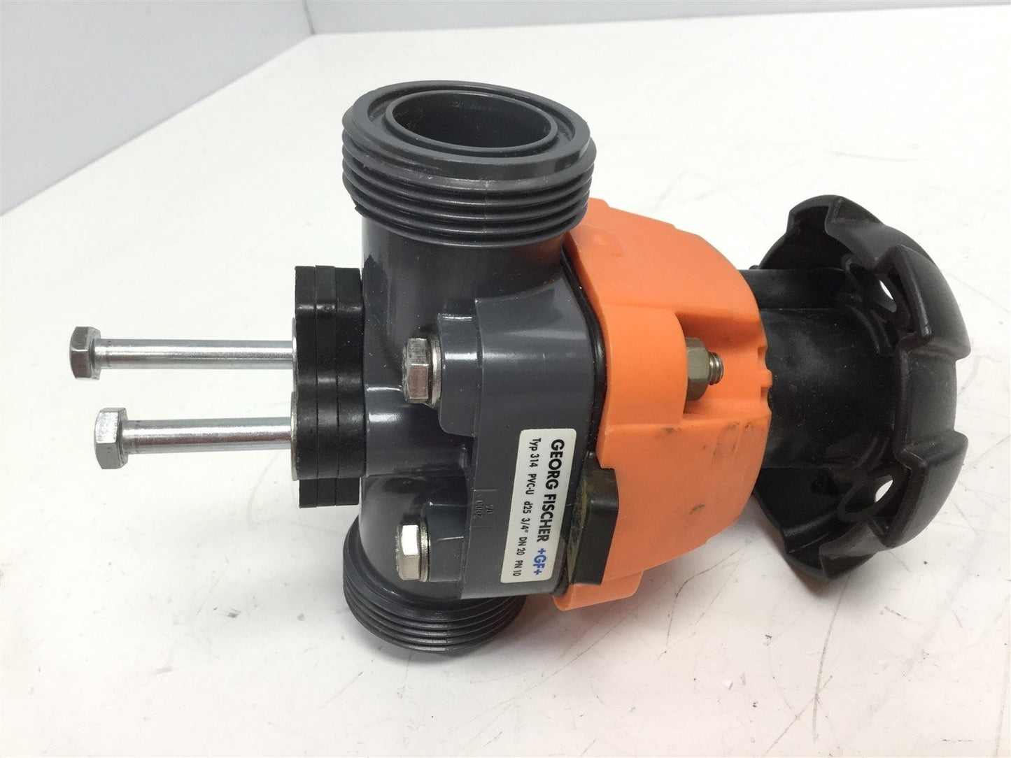 Used Georg Fischer Typ 314 Diaphragm Valve D25 Dn20 3/4" PVC-U PN10 *Missing Fittings