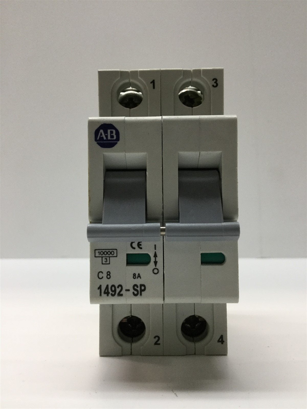 Used Allen Bradley 1492-SP2C080 Circuit Breaker, 2-Pole, 480Y/277VAC 125VDC 8A