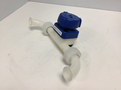 Used Cole-Parmer TZD100-075 Tri-Clamp T-Diaphragm Valve Maxi Run-Mini Branch