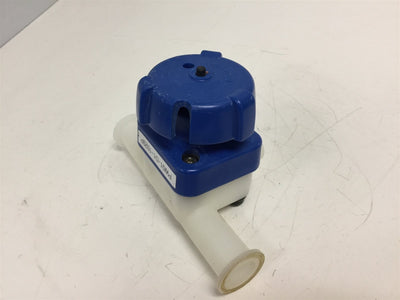 Used Blue Cole-Parmer TZD100-075 Tri-Clamp T-Diaphragm Valve Maxi Run-Mini Branch