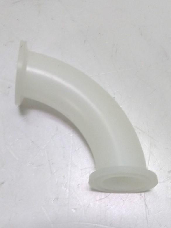 Used Saint-Gobain T90100 Degree Sweeping Sanitary Elbow 1" MAXI 2.5" Radius, PP