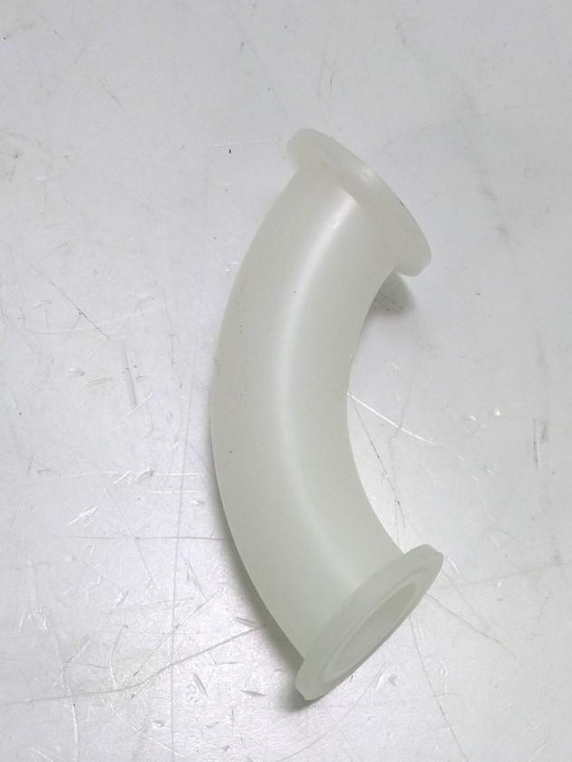 Used Saint-Gobain T90100 Degree Sweeping Sanitary Elbow 1" MAXI 2.5" Radius, PP