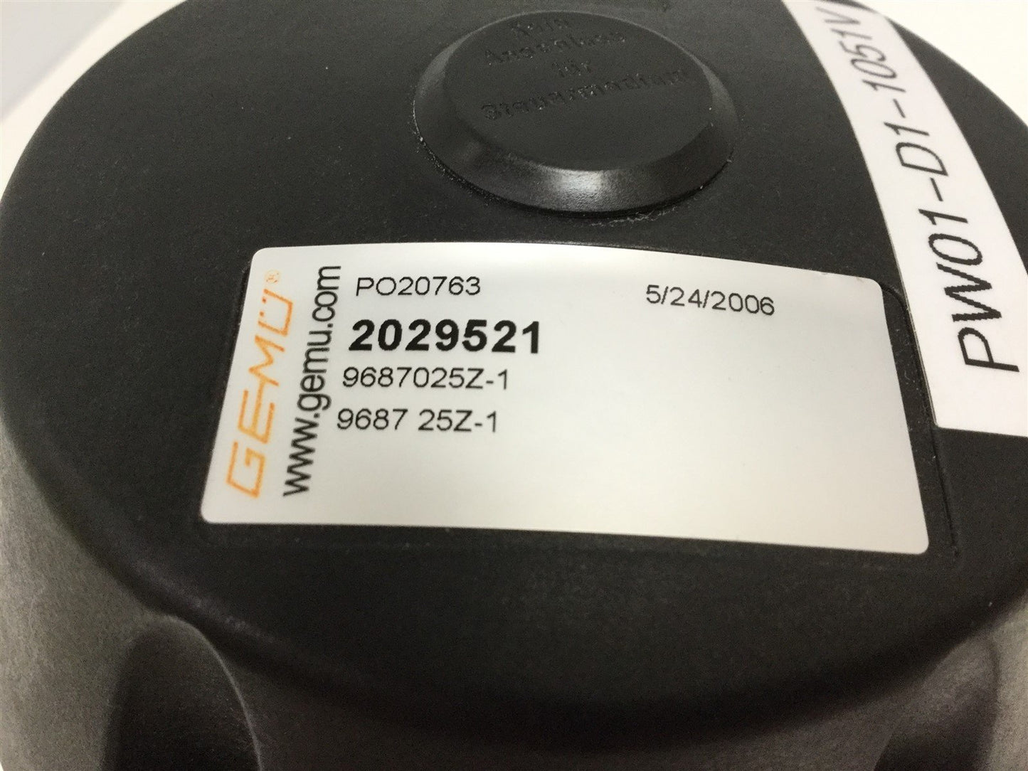 Used Gemu Type 687 Pneumatic Diaphragm Valve Branch-Tee, Run 1-1/2" Tri-Clamp NC