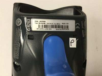 Used Datalogic GD4130-BK Gryphon Barcode Scanner, Voltage: 5VDC, Current: 360mA
