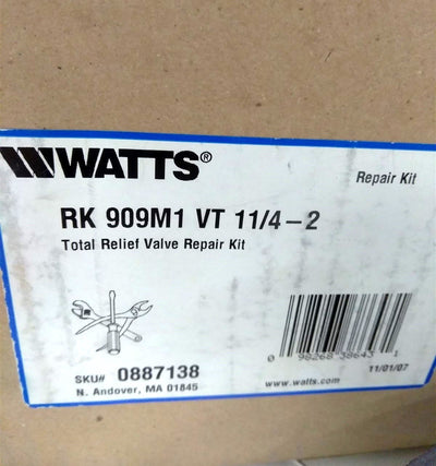 New Watts LFRK 909M1 VT Series 909 Complete Relief Valve Repair Kit, 1 1/4" - 2"