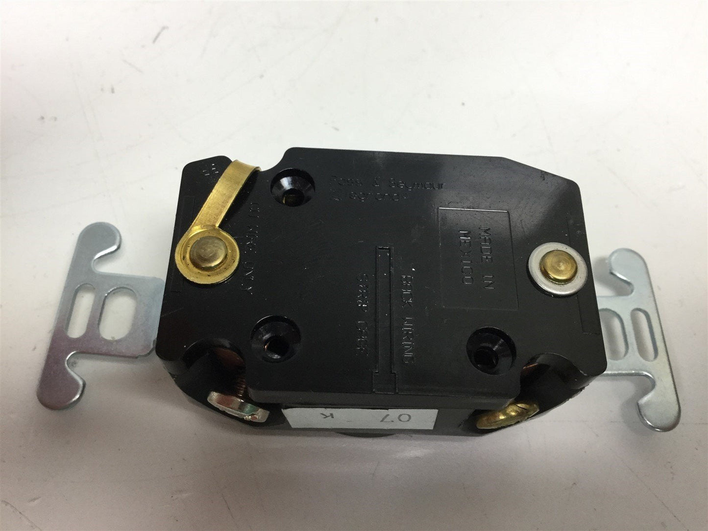 Used Lot of 3 Pass and Seymour 4710 Turnlok Receptacle Voltage: 125VAC, Amperage: 15A