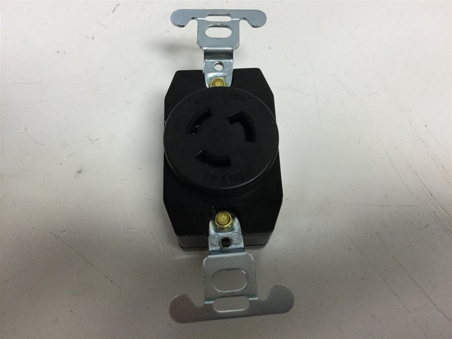 Used Lot of 3 Pass and Seymour 4710 Turnlok Receptacle Voltage: 125VAC, Amperage: 15A